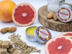 exfoliante facial y corporal de pomelo natural de 50g