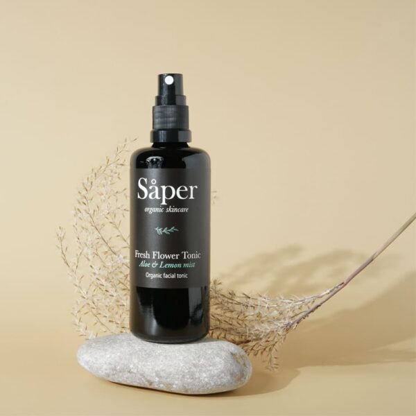 tónico facial de aloe y limón natural